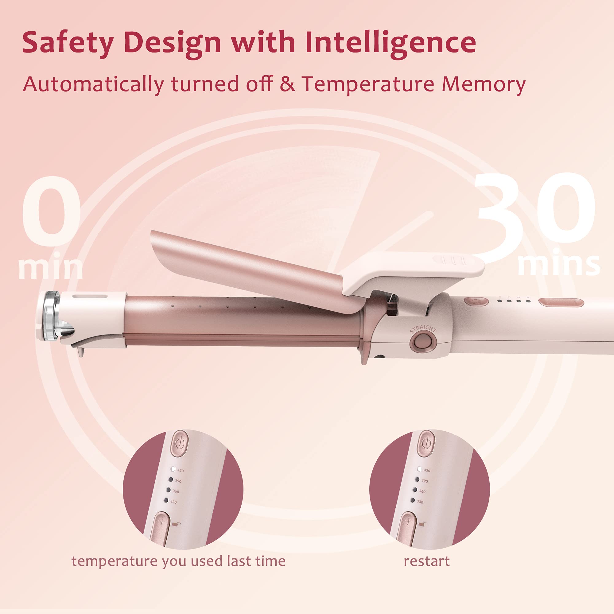 QUICO Professional Hair Straightener HC201 - Salon-Grade Flat Iron for Smooth, Shiny Hair - Perfect for Home & Salon Styling, Travel, and Special Occasions