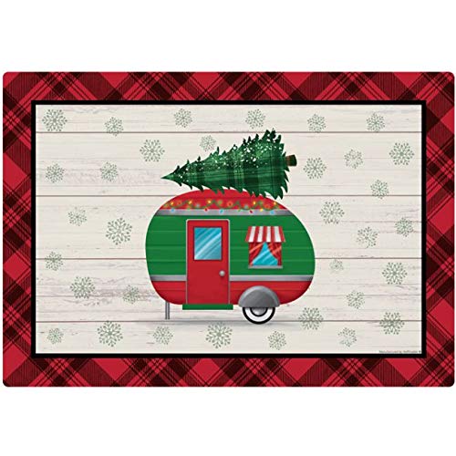 Festive Christmas Paper Placemats Set of 3 - Holiday Table Decorations for Parties, Dining & Seasonal Celebrations