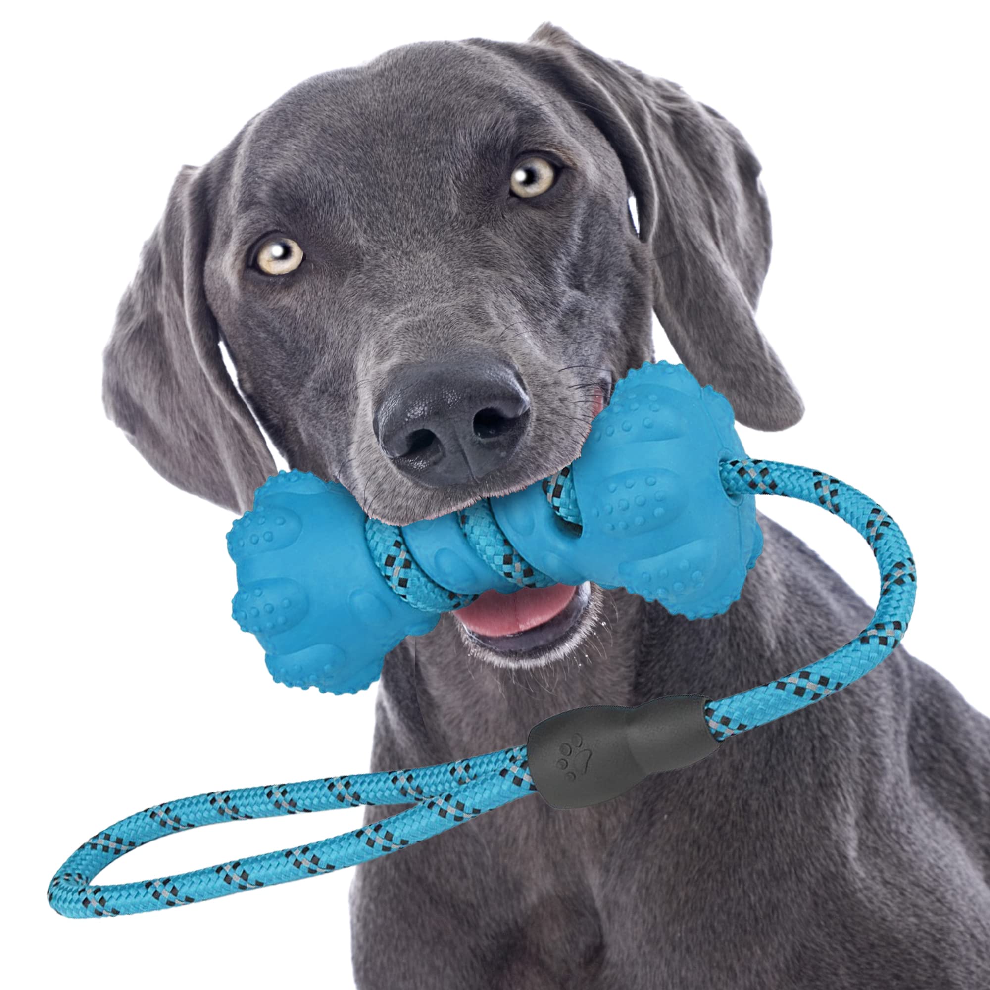 **Durable Natural Rubber Dog Chew Toy for Large & Medium Dogs – Tough Rope Toy for Training & Aggressive Chewers – Non-Toxic, Long-Lasting Interactive Play – Perfect for Outdoor, Indoor & Playtime Fun**