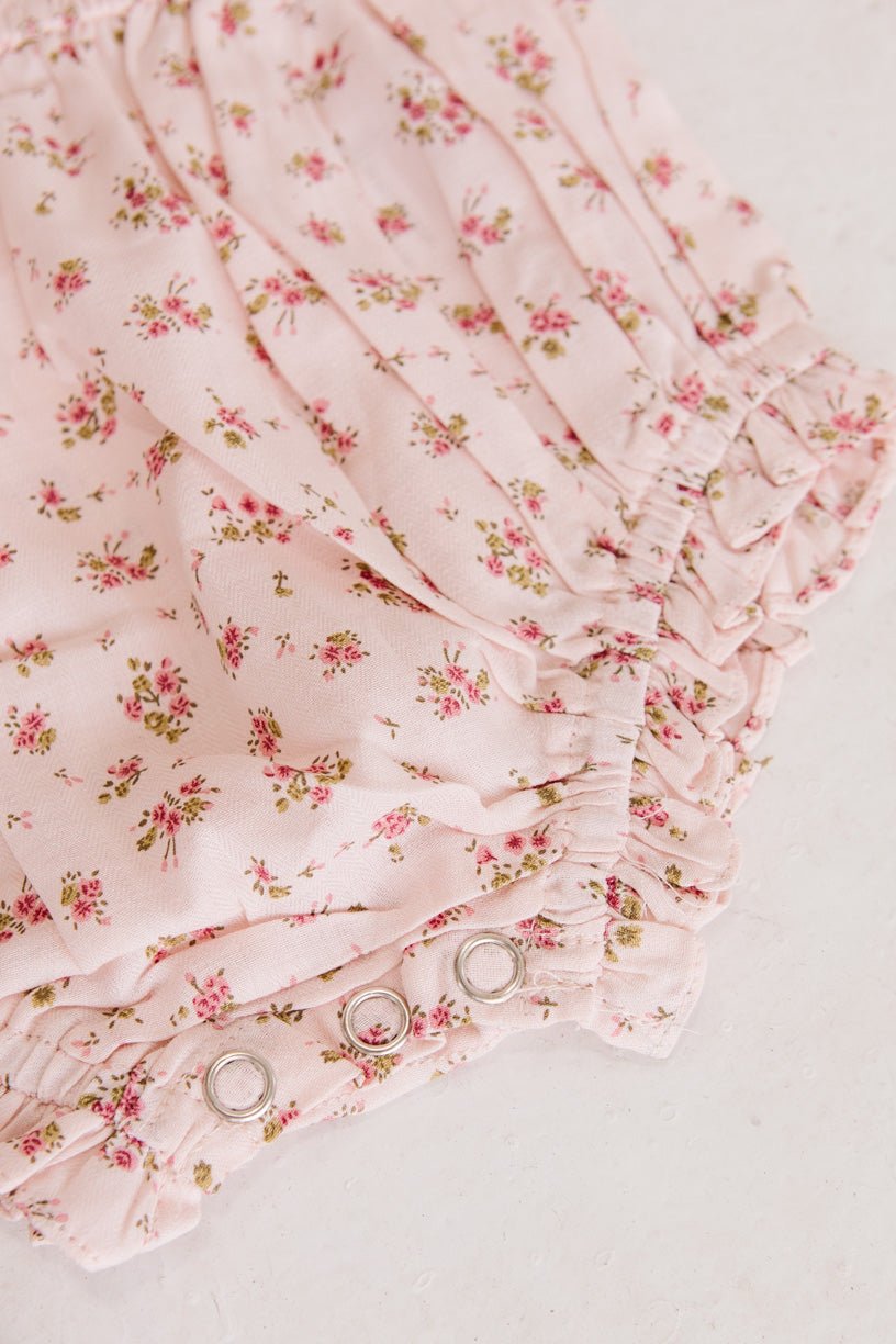Baby Madeline Pink Romper - Soft Cotton Jumpsuit for Infants & Toddlers - Perfect for Playtime, Photos & Special Occasions