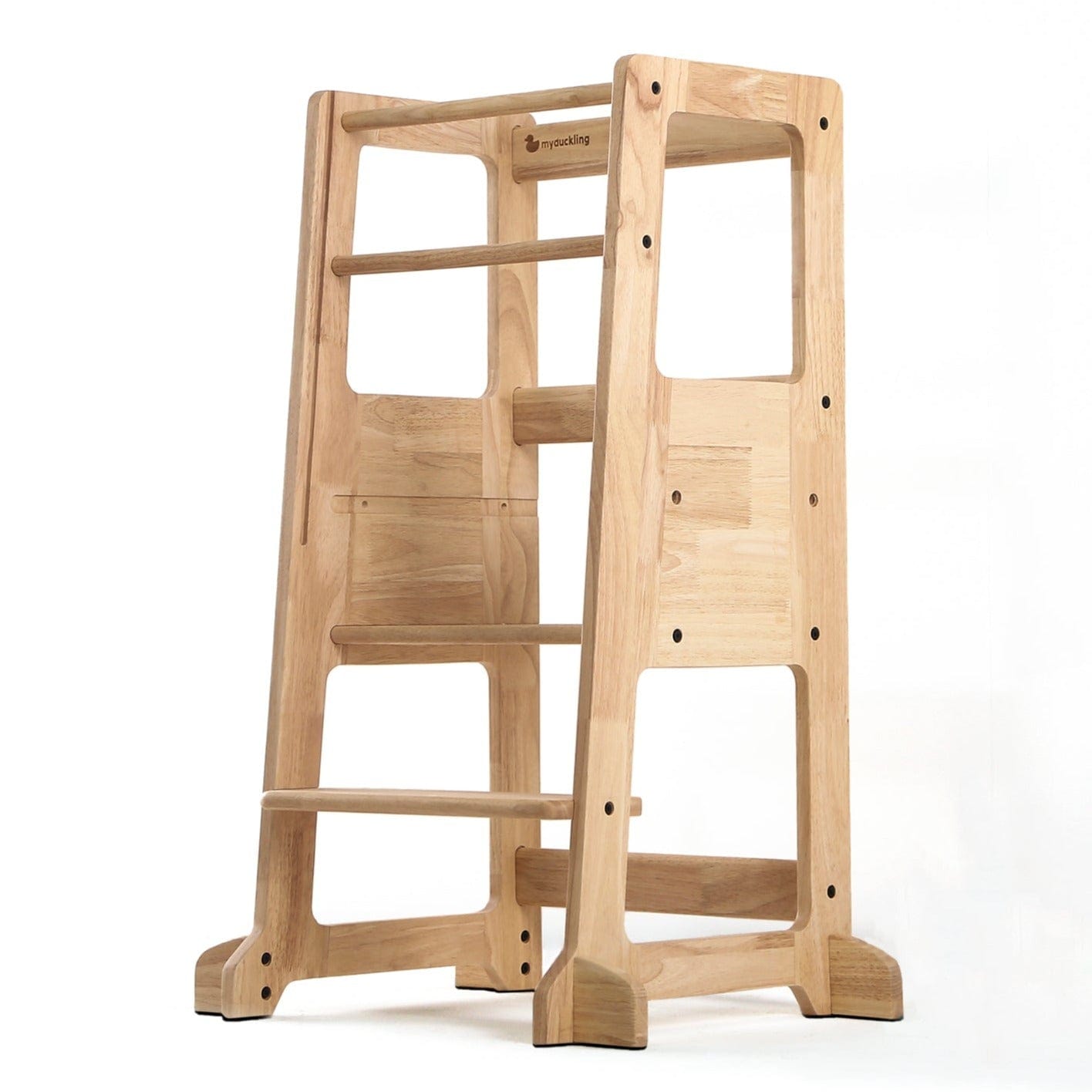LOLA Deluxe Adjustable Learning Tower - Solid Wood Toddler Step Stool for Kitchen, Baking & Learning - Safe & Sturdy Montessori Helper for Kids (Pre-Order Available)