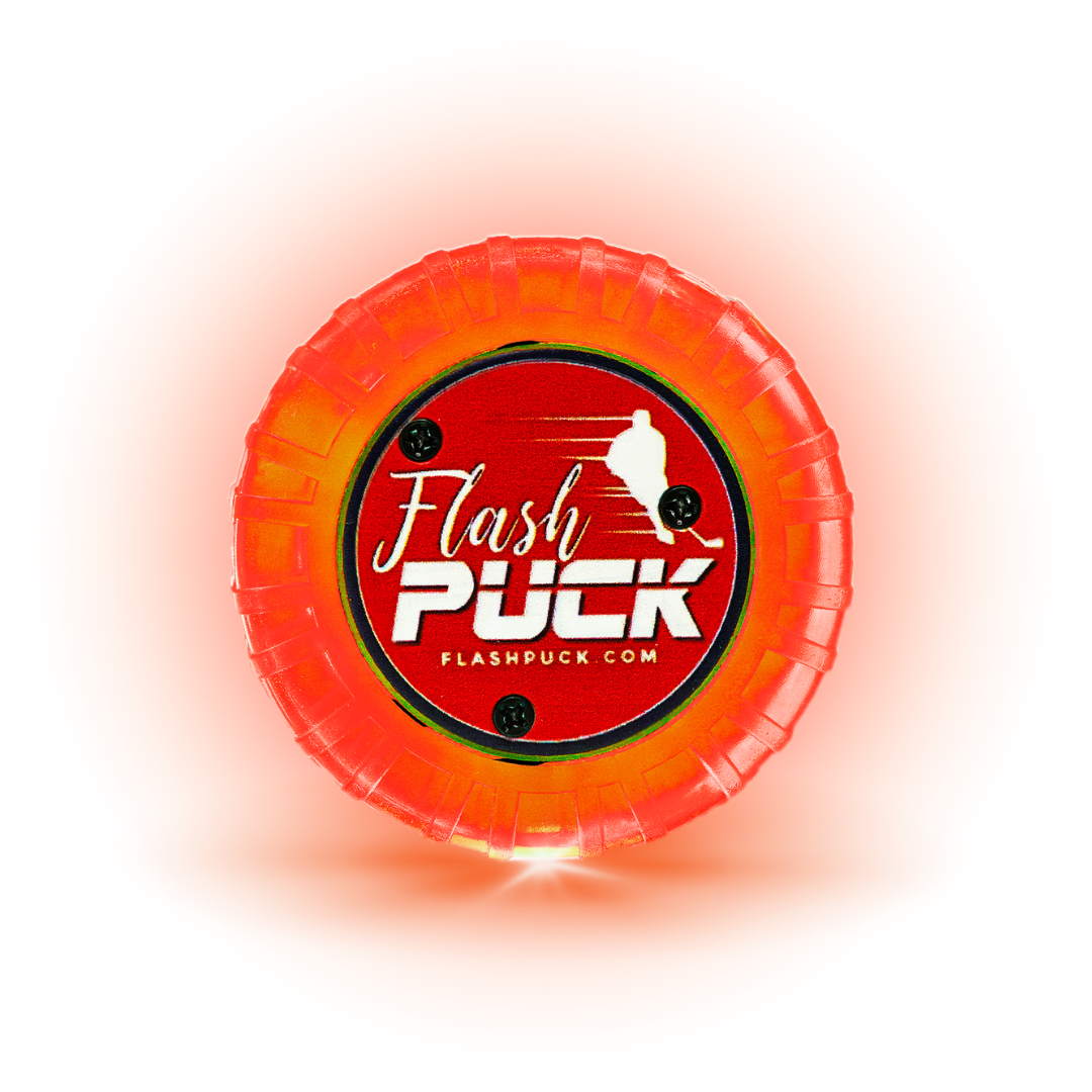 Flash Puck - High Visibility Hockey Puck for Night Games & Training - Glow in the Dark Ice Hockey Puck for Outdoor & Indoor Use - Perfect for Street Hockey, Practice Drills & Low Light Conditions