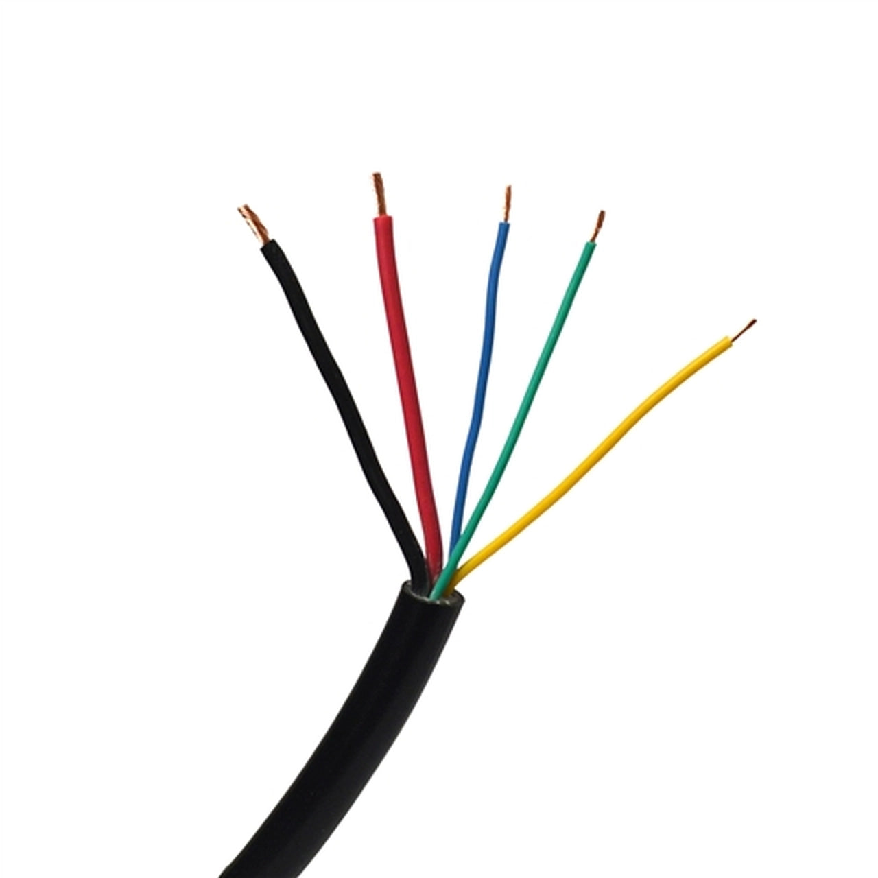 Aleko Black Stranded Wire LM150 5 Core 10 Feet - Heavy Duty Electrical Wire for Home Appliances, Automotive & DIY Projects - Perfect for Wiring, Repairs and Electrical Installations