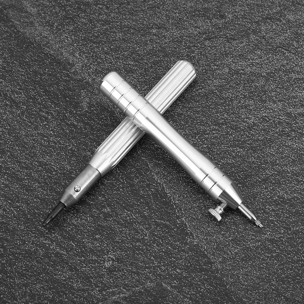 Premium Watch Crown Remover Tool Kit - 2 Pcs Stainless Steel Watch Tube Opener with Replacement Heads for Watch Repair | Compatible with Rolex, Omega & Most Watch Brands | Perfect for Watchmakers & DIY Enthusiasts