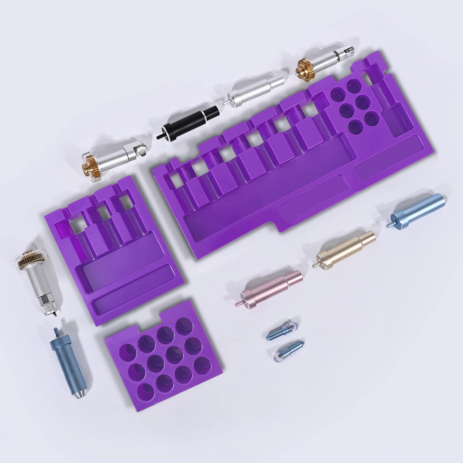 Cricut Maker 3 & Maker Blade Storage Organizer - Purple Drawer Insert for Blades, Quickswap Tips & Accessories | Perfect for Craft Rooms & DIY Projects (Blades & Housing Not Included)