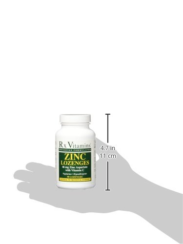 Rx Vitamins Zinc Lozenges for Immune Support - 90 Count | Sugar-Free Immune Booster for Cold & Flu Season, Travel & Daily Wellness