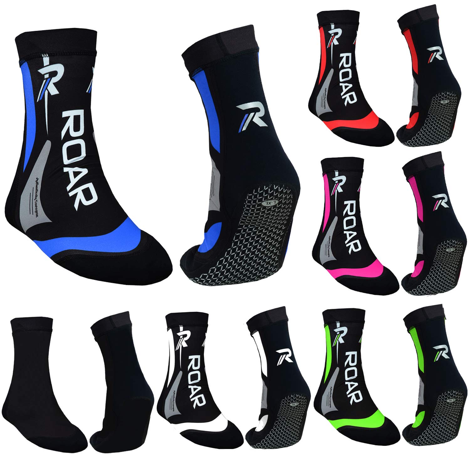 Roar Neoprene MMA Boxing Ankle Brace Socks - 2MM Thermal Training Socks for Men - Perfect for Gym, Martial Arts & Combat Sports Protection