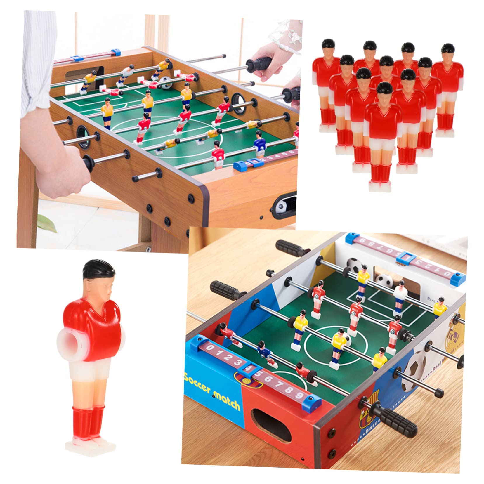 22 Pcs Foosball Player Figures - Replacement Parts for Table Football Game | Machine Table Soccer Accessories | Perfect for Football Theme Party Decorations & Game Room Setup