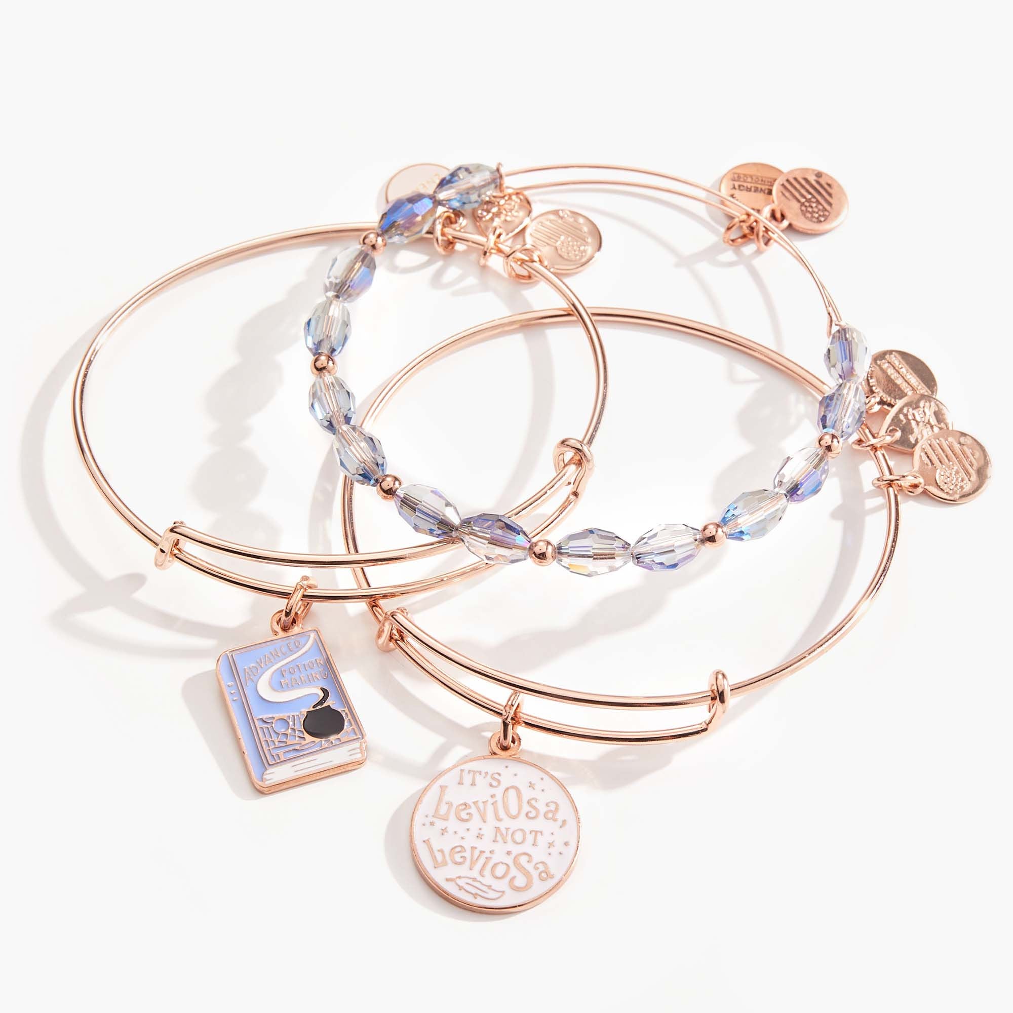 Harry Potter™ Hermione Granger Bangle Bracelets - Set of 3 Magical Jewelry for Fans, Witches & Cosplay | Perfect for Halloween, Movie Nights & Gift Giving