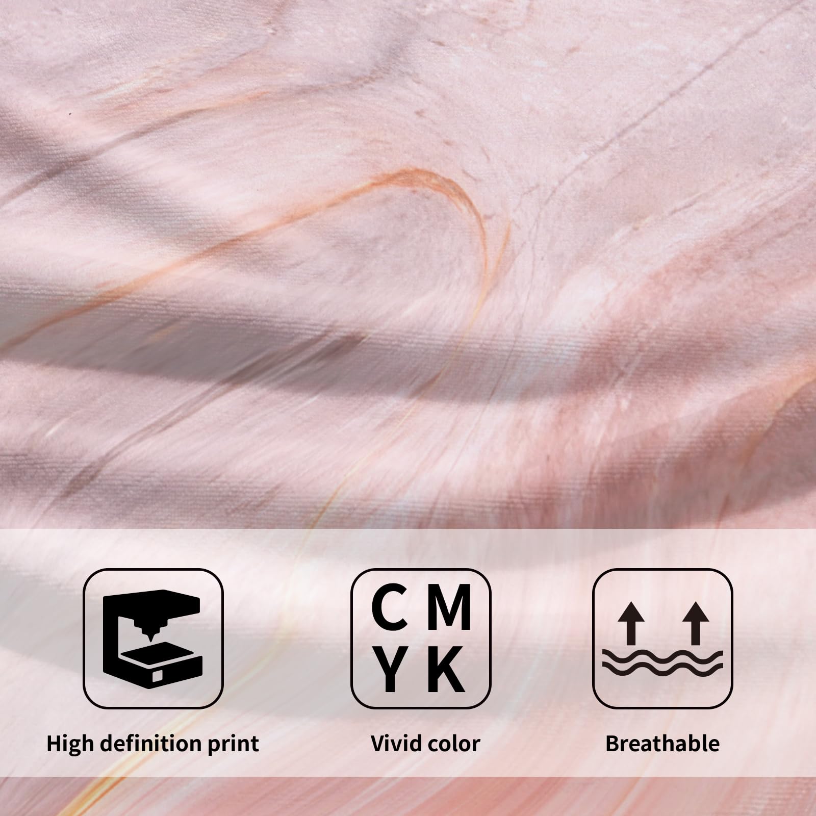 Luxury Marble Bath Towels Set of 2 - Rose Gold & Gray Super Soft Hand & Bath Towels for Bathroom, Kitchen, Hotel, Spa | Valentine's Day, Mother's Day & Wedding Gifts | Perfect for Home Decor, Guest Towels & Luxury Spa Experience