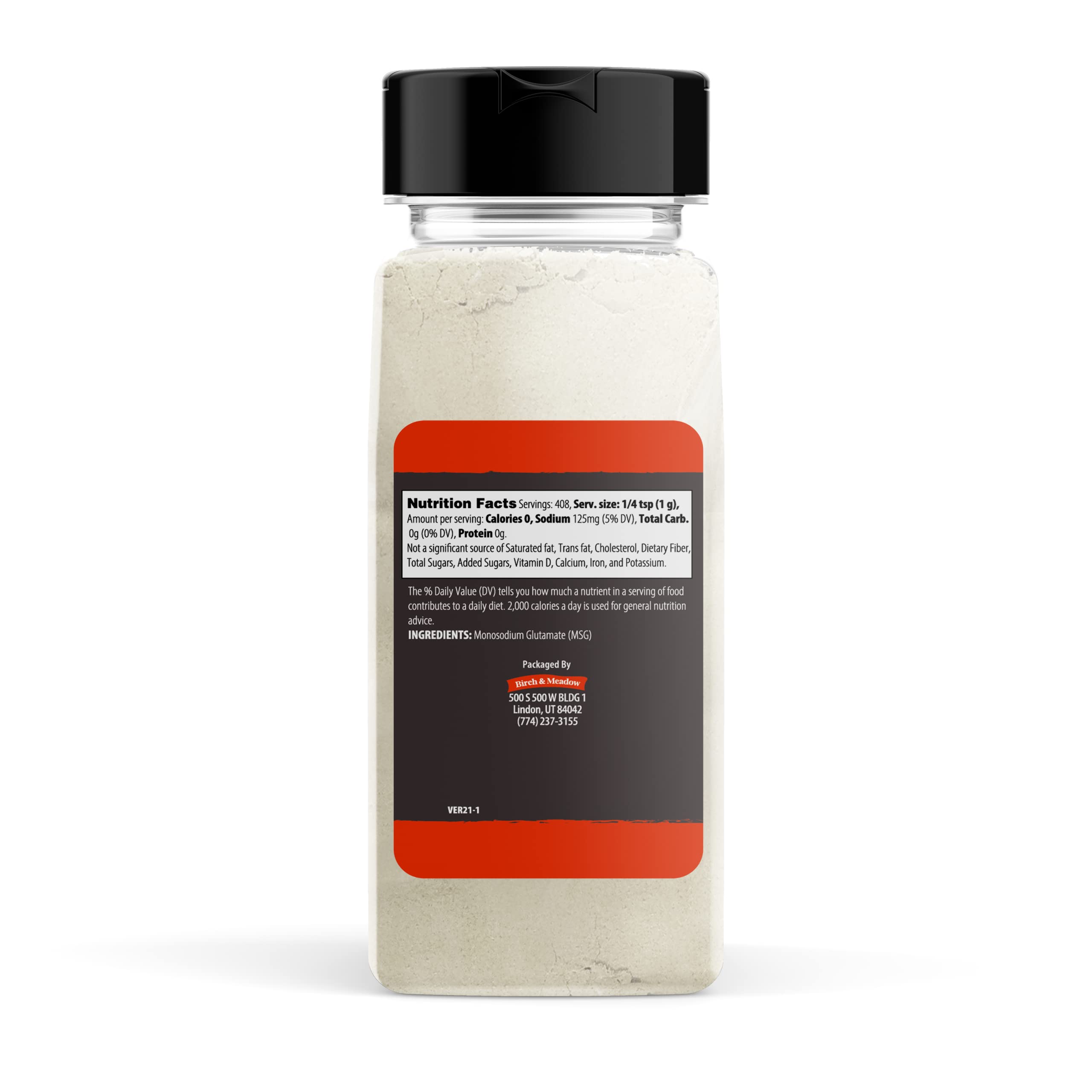 Birch & Meadow MSG (Monosodium Glutamate) - 2 Cups of Pure Flavor Enhancer Powder for Cooking, Baking & Seasoning | Perfect for Soups, Stews & Asian Cuisine