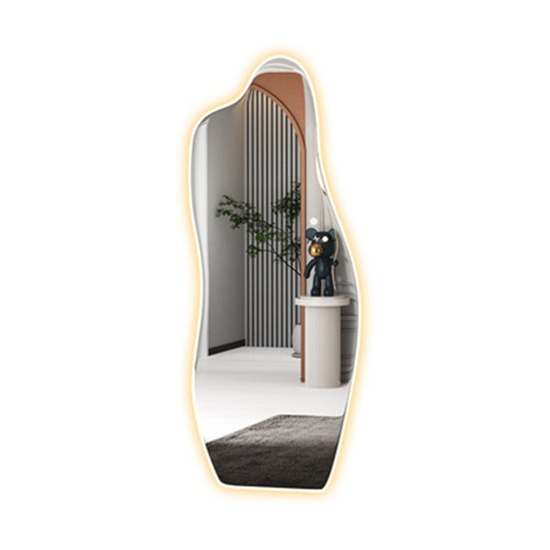 Cloud-Shaped LED Wall Mirror for Salon - Single Sided Mounting, Perfect for Hair Styling & Makeup Stations | Salon Decor, Beauty Parlor Essential, Professional Stylist Tool