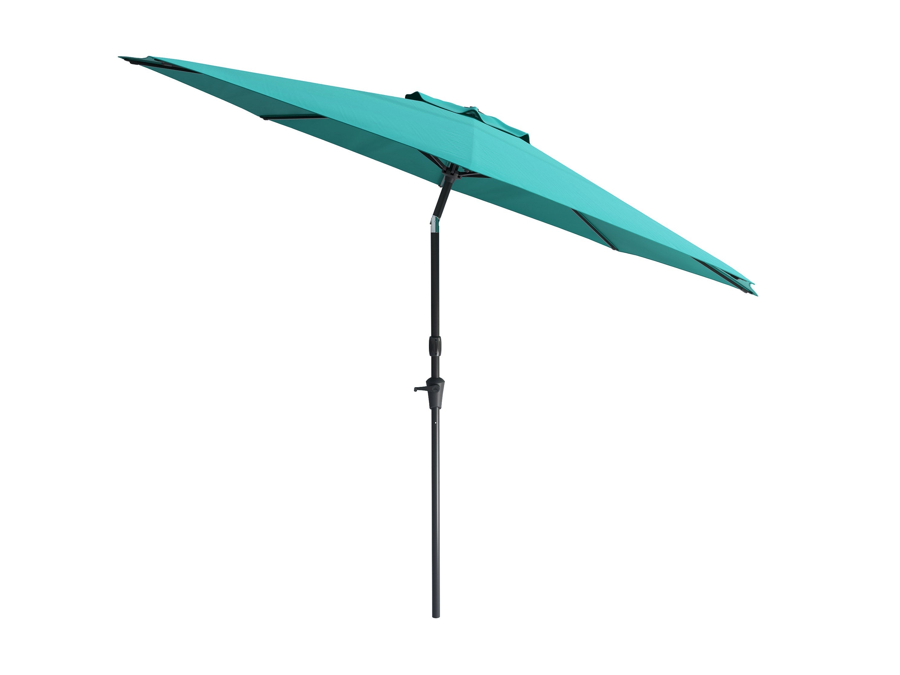 10ft Wind Resistant Turquoise Patio Umbrella - Outdoor Cantilever Market Umbrella for Poolside, Beach, and Backyard Relaxation