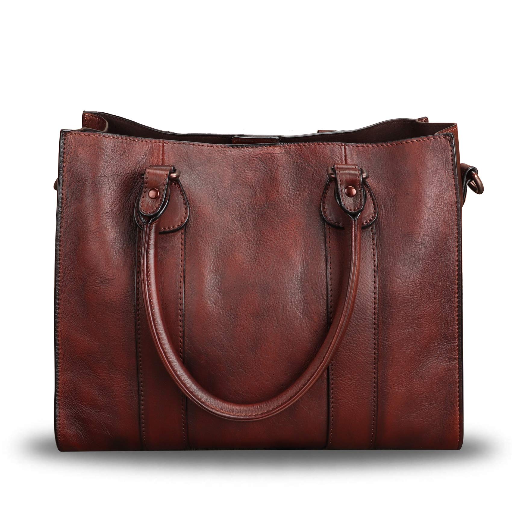 Genuine Leather Satchel Handbags for Women - Top Handle Shoulder Bag & Crossbody Tote Purse - Perfect for Work, Travel & Everyday Use
