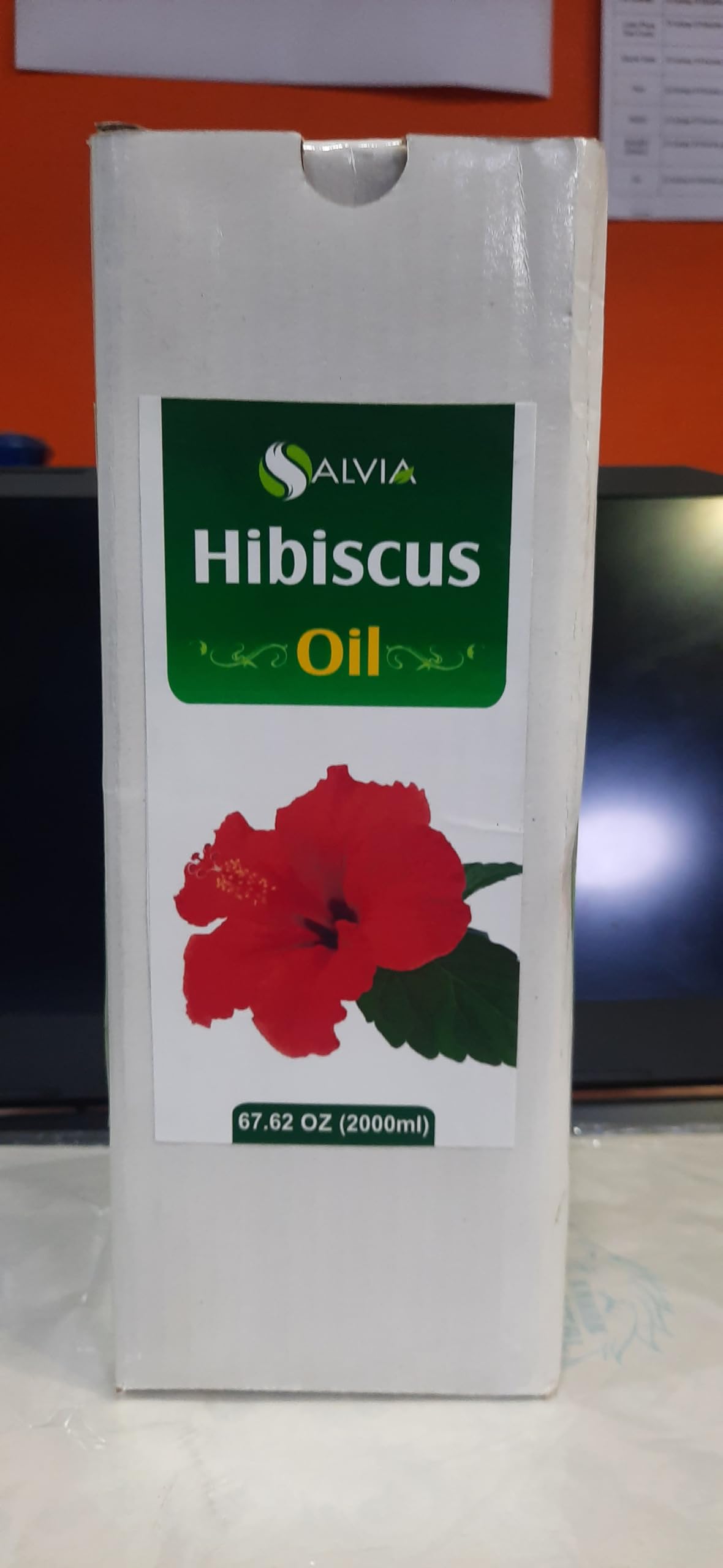 100% Pure Organic Hibiscus (Hibiscus sabdariffa L) Essential Oil - Undiluted, Unrefined, Therapeutic Grade for Aromatherapy - 2000ml/67.6fl oz Bulk Size - Perfect for Diffusers, Massage Oils & DIY Skincare
