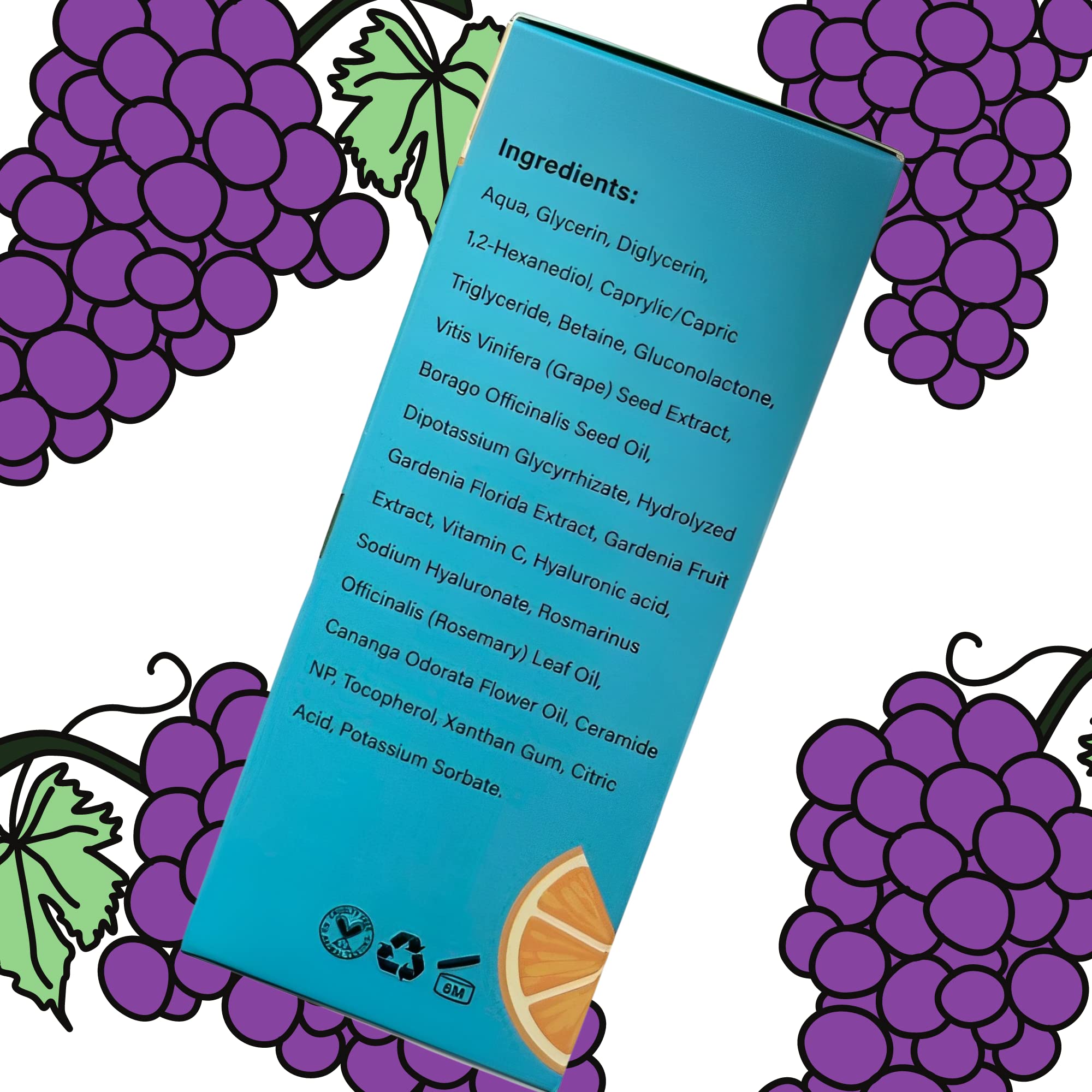 Best Vitamin C Serum for Face with Hyaluronic Acid & Grape Seed Extract - Antioxidant, Hydrating & Anti-Aging Serum for Wrinkles, Fine Lines, Acne Scars & Sun Damage - Cruelty Free Skincare for Daily Glow & Night Repair