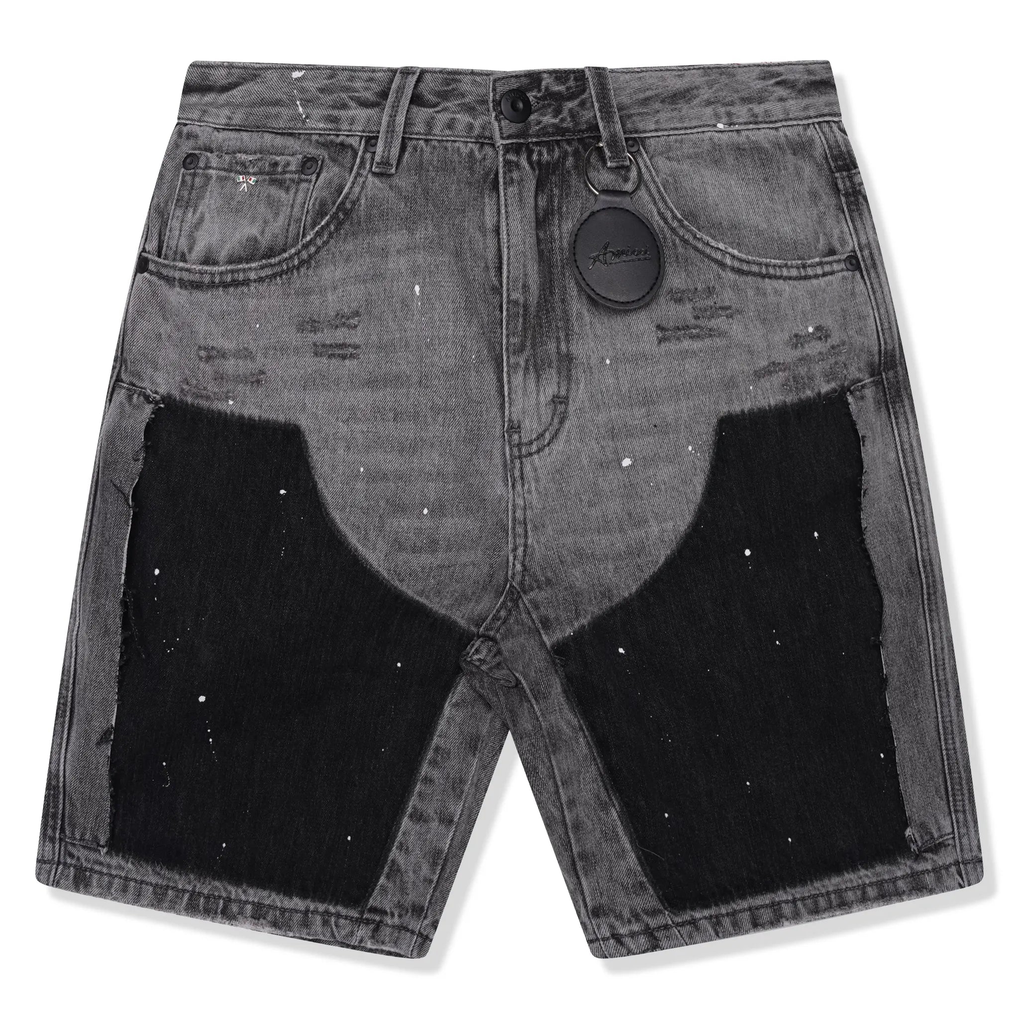 Amicci Adrano Grey Carpenter Shorts for Men - Durable Work Shorts with Multiple Pockets | Perfect for Construction, Hiking & Outdoor Activities