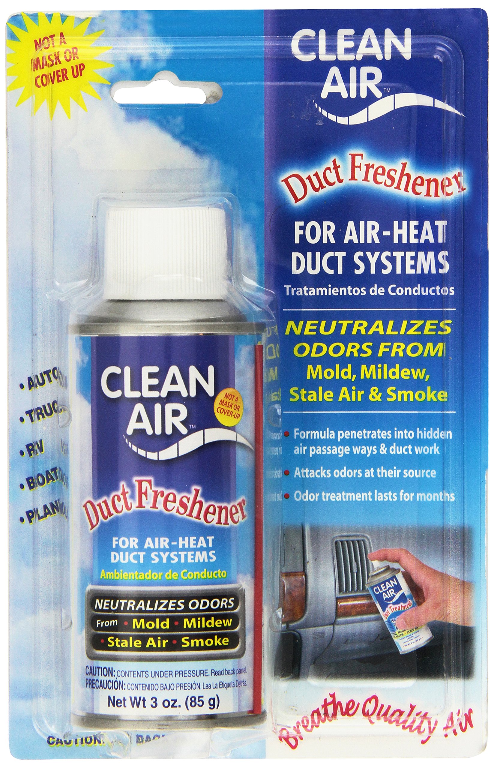 Four Seasons 59023 Evaporator Cleaner Spray - 2.5 oz | HVAC System Maintenance | Removes Odors & Mold | Ideal for Car AC, Home & RV Air Conditioning Units