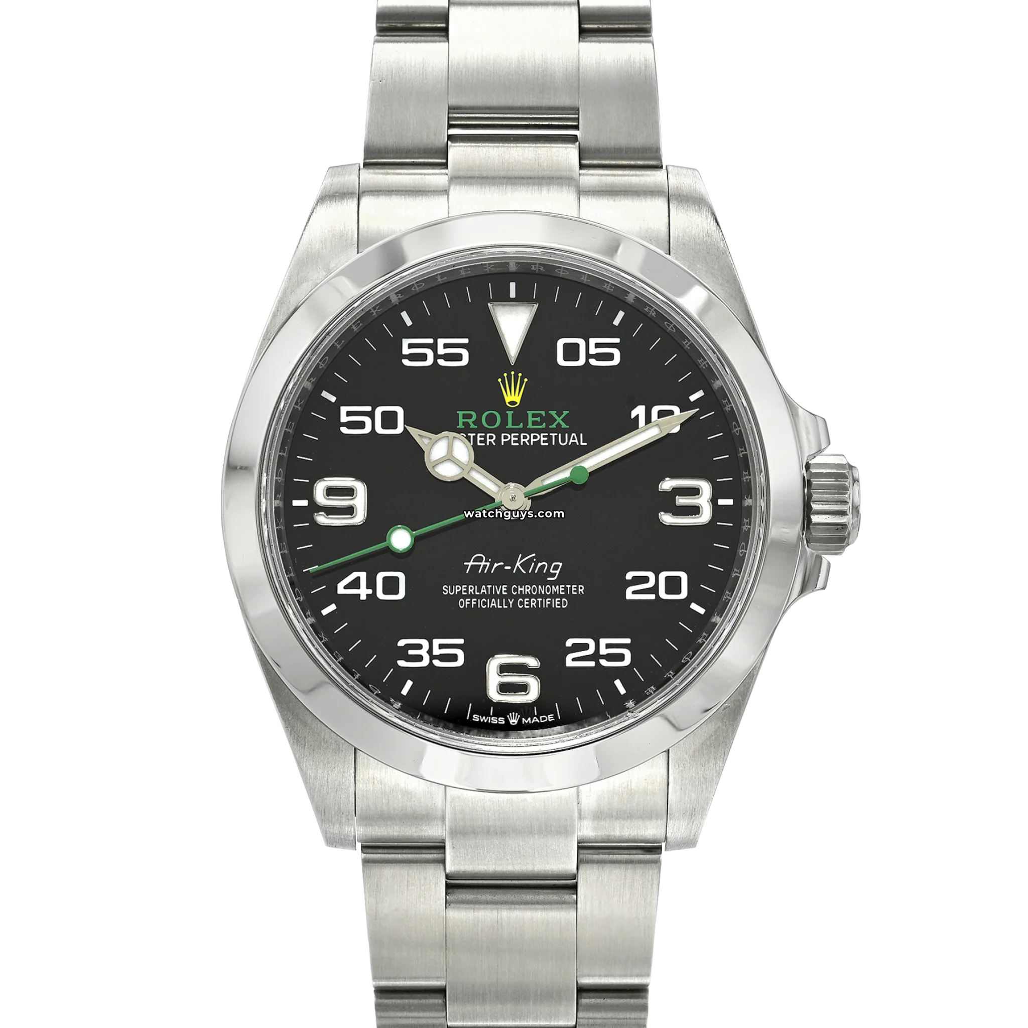 Rolex Air King 126900 Men's Watch - Black Dial Stainless Steel - Luxury Pilot Watch for Business & Travel