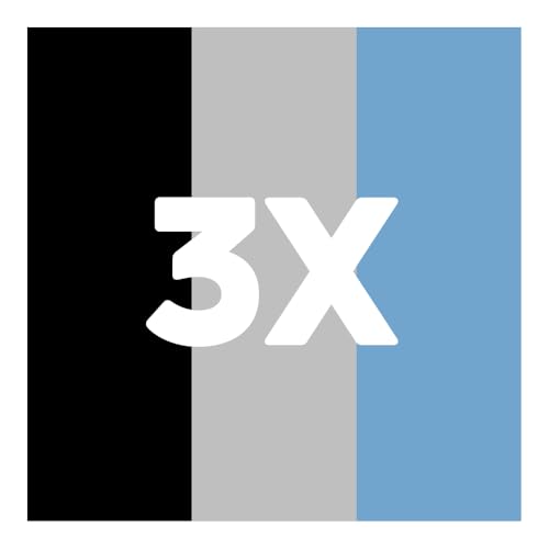 Multicolour (1 X Black, 1 X Grey, 1 X Blue)