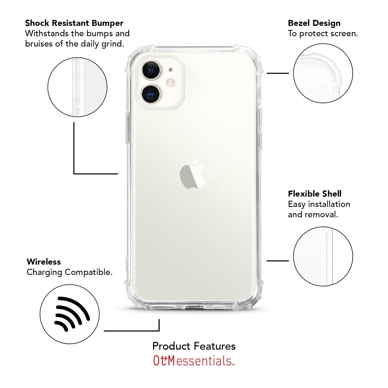 OTM Essentials Durable Phone Case for iPhone 12/12 Pro - Texas A&M University Design, Shockproof Protection & Classic White Style | Perfect for College Students, Aggie Fans & Everyday Use
