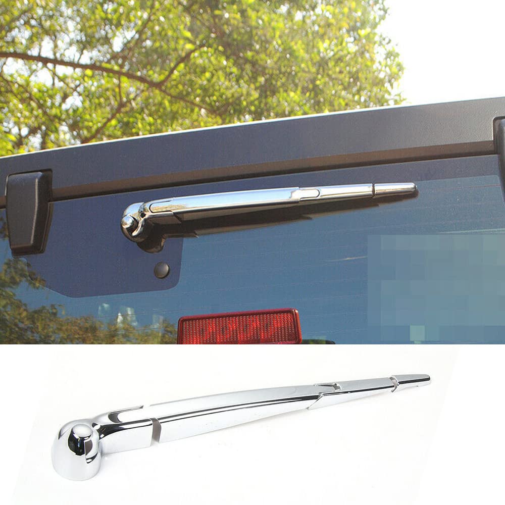 ABS Rear Wiper Blade Cover for Jeep Wrangler JK 2007-2017 - Black Exterior Car Accessory Trim - Weatherproof Protection & Stylish Upgrade for Off-Road Adventures