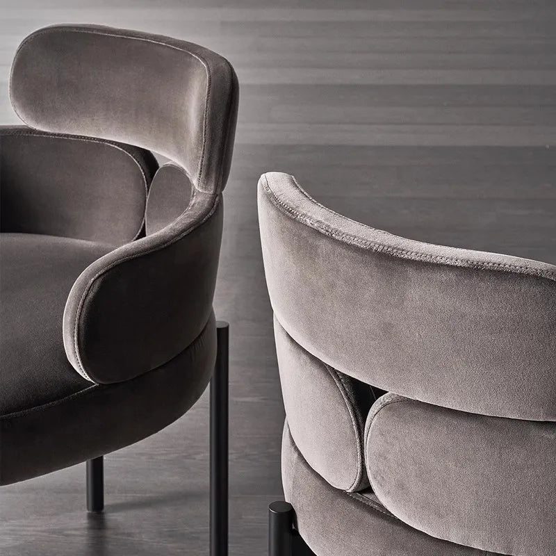 Minimalist Modern Boucle Dining Chair - Elegant & Comfortable for Home, Office, and Restaurant Use