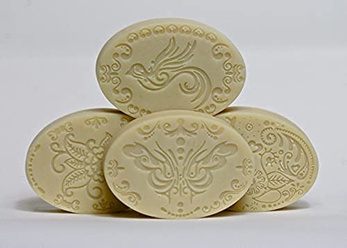 Premium Handmade Goat Milk Soap - All Natural, Unscented & Uncolored (4-Pack Oval Bars, Natural Ivory) - Gentle Skincare for Sensitive Skin, Baby Care & Daily Cleansing