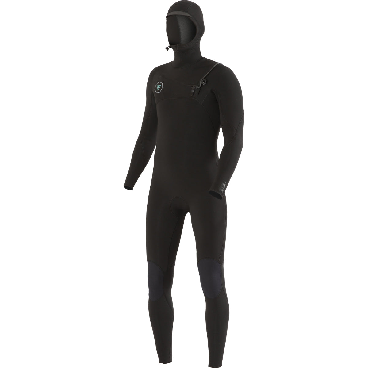 Vissla 7 Seas 4/3mm Men's Hooded Chest Zip Wetsuit Full Suit for Surfing, Diving & Water Sports