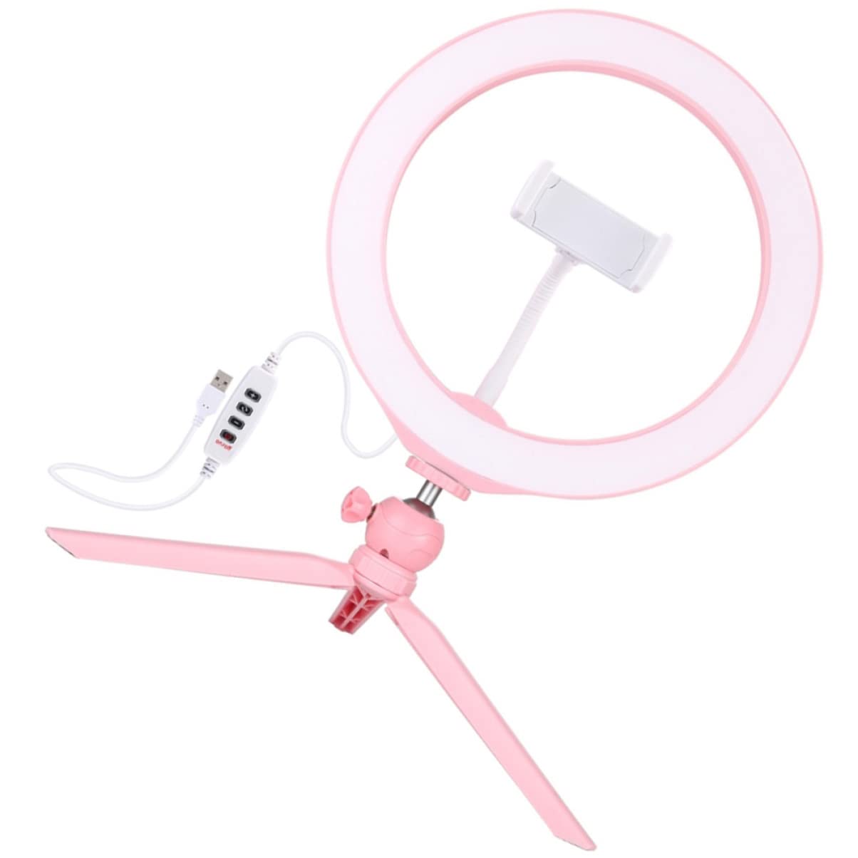 iFundom 2-Pack Dimmable LED Ring Light with Phone Holder & Tripod Stand - 10