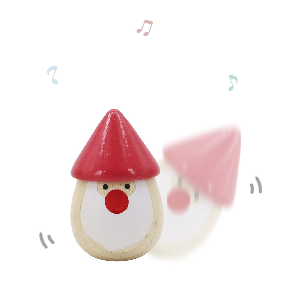 Wooden Santa Egg Maracas - Handcrafted Christmas Musical Shakers for Kids & Adults - Perfect for Holiday Parties, Festive Decor & Family Gatherings