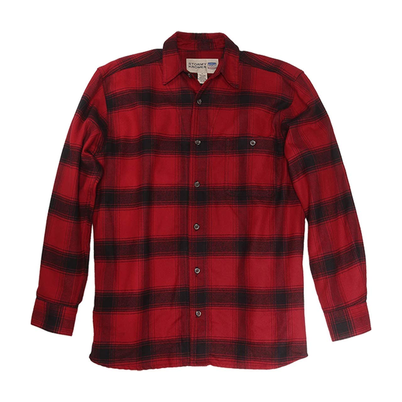 Stormy Kromer Men's Flannel Shirt - Warm Long Sleeve Plaid Shirt for Fall & Winter | Cozy Outdoor Workwear, Camping & Casual Wear