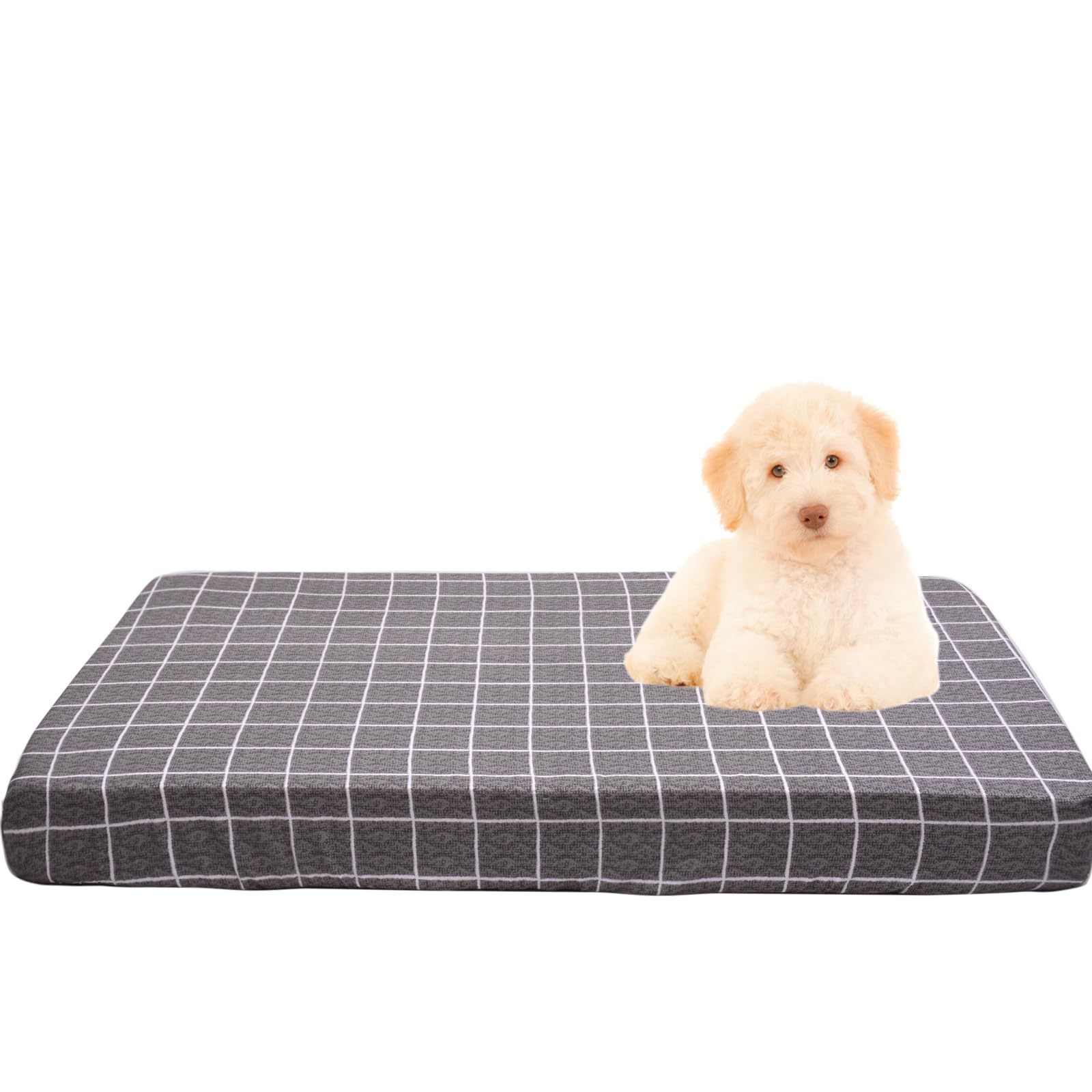 Washable & Reusable Dog Bed Cover - Soft Cotton Pet Bed Liner with Removable Cover for Medium & Large Dogs | Perfect for Crates, Kennels & Home Use