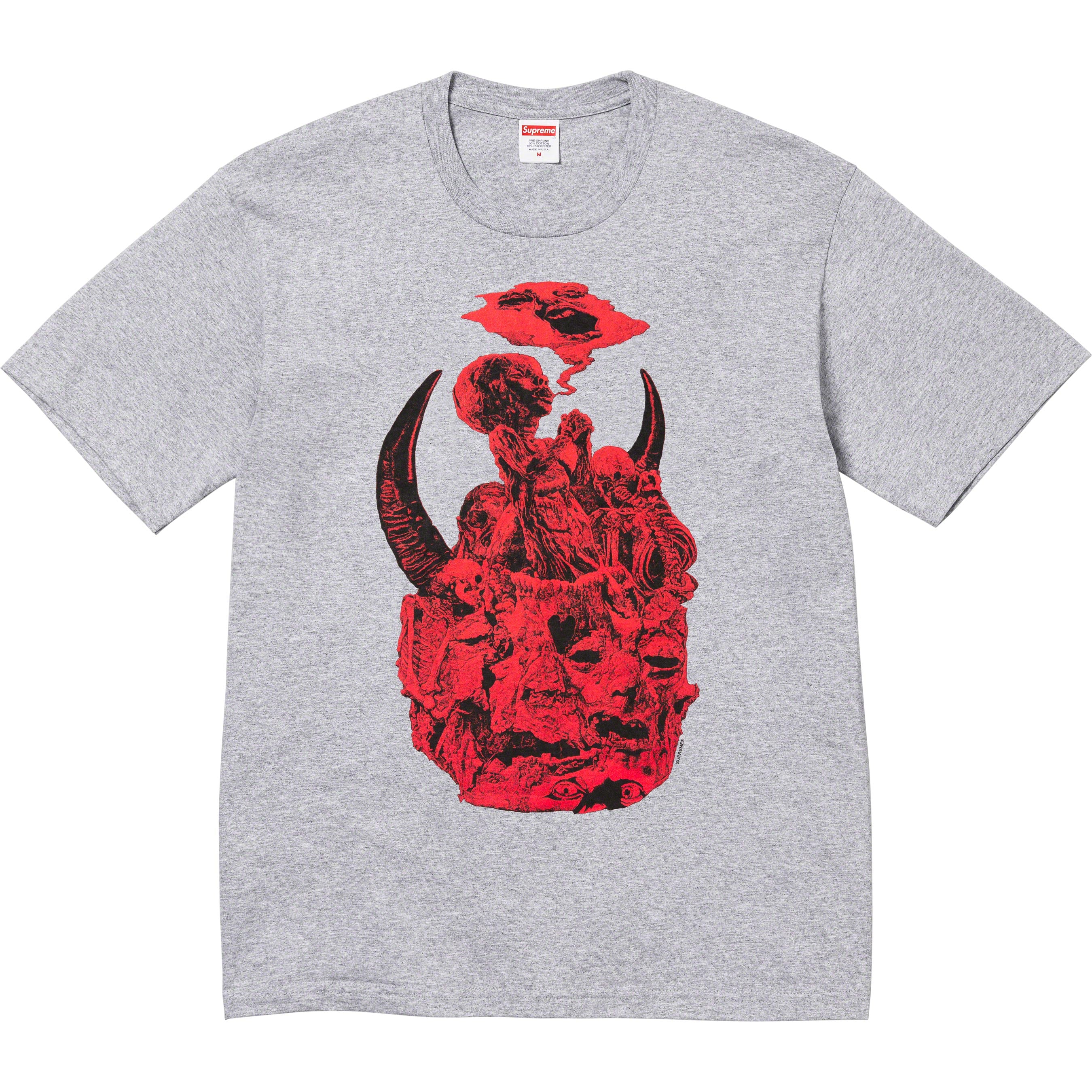 Supreme Mutants Graphic T-Shirt for Men - Grey Cotton Streetwear Tee - Perfect for Casual Wear, Street Style & Urban Fashion