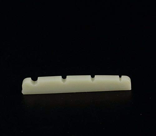Ivory Slotted Nut for 4-String Bass Guitar - 43mm (1-11/16