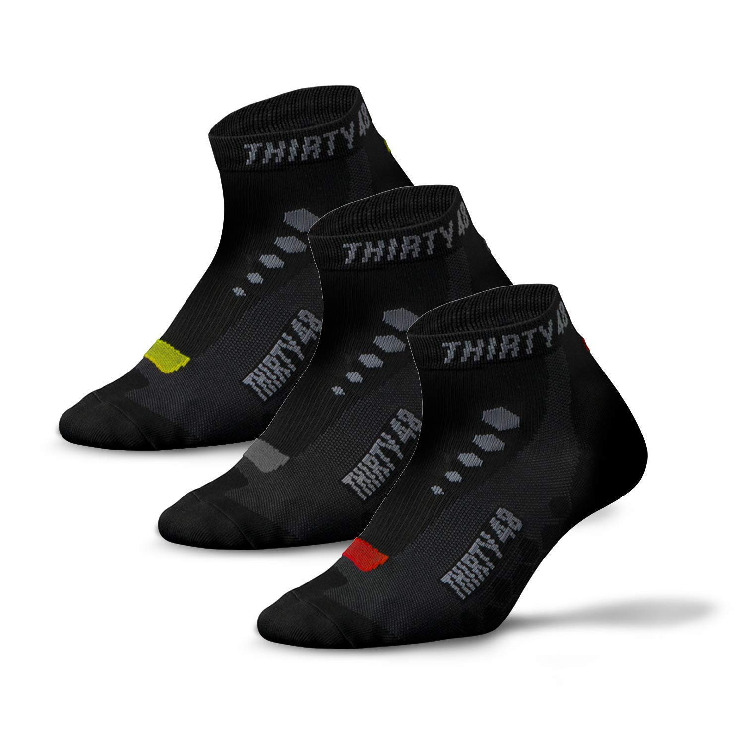 Thirty48 Low Cut Cycling Socks for Men & Women - Breathable Unisex Sports Socks for Running, Gym & Outdoor Activities | Comfortable Athletic Socks for Biking, Hiking & Workouts