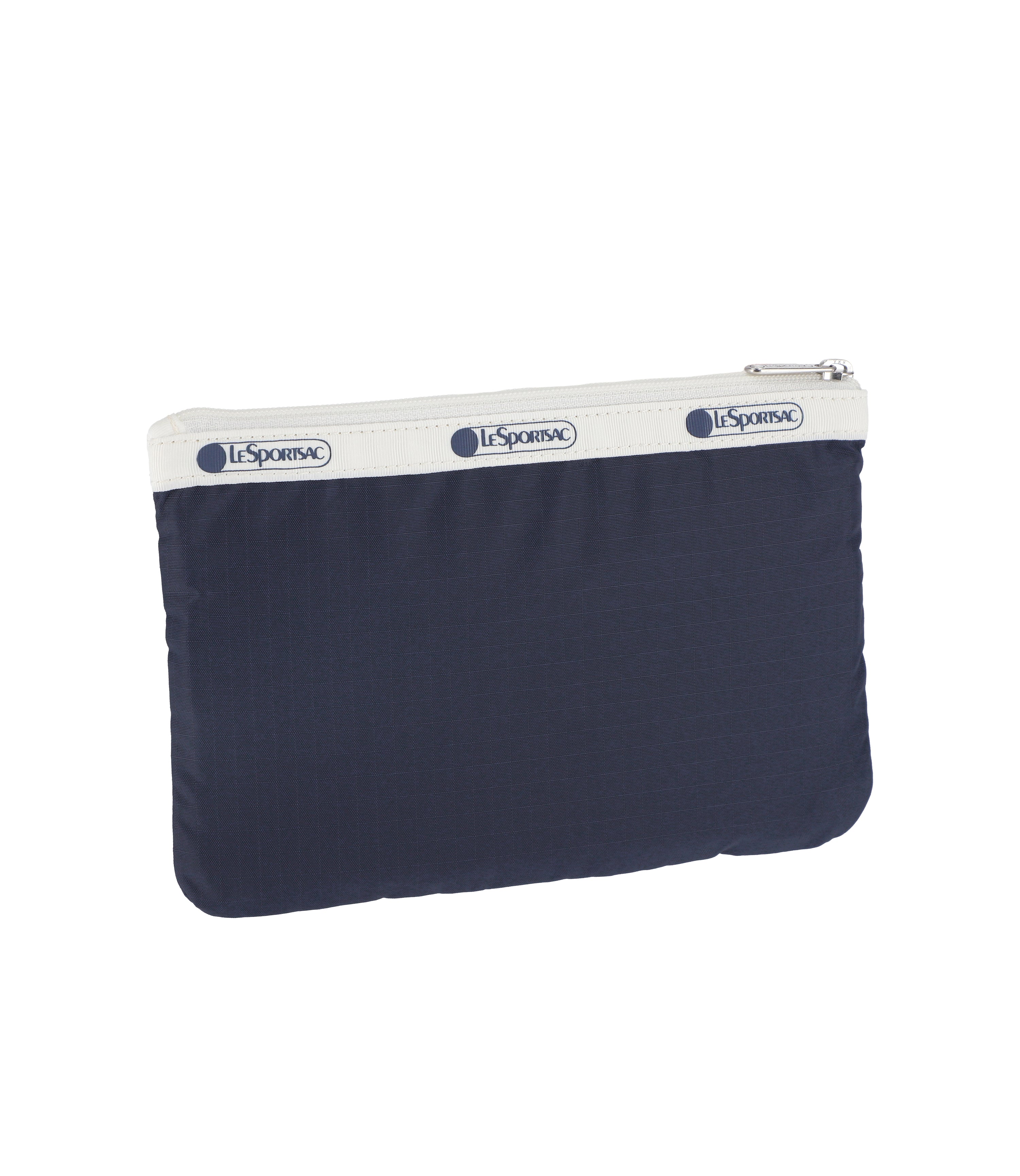 3-Zip Cosmetic Bag in Deep Sea Blue - Stylish & Spacious Makeup Organizer for Travel, Gym, and Daily Essentials (Model 7158 C466)