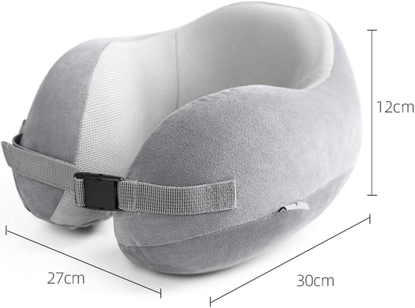 Memory Foam Travel Pillow - U-Shaped Neck Support Pillow for Airplane, Car & Bed | Ultra Soft & Comfortable Cervical Pillow | Lightweight & Portable Neck Cushion | Machine Washable | Perfect for Long Flights, Road Trips & Home Use