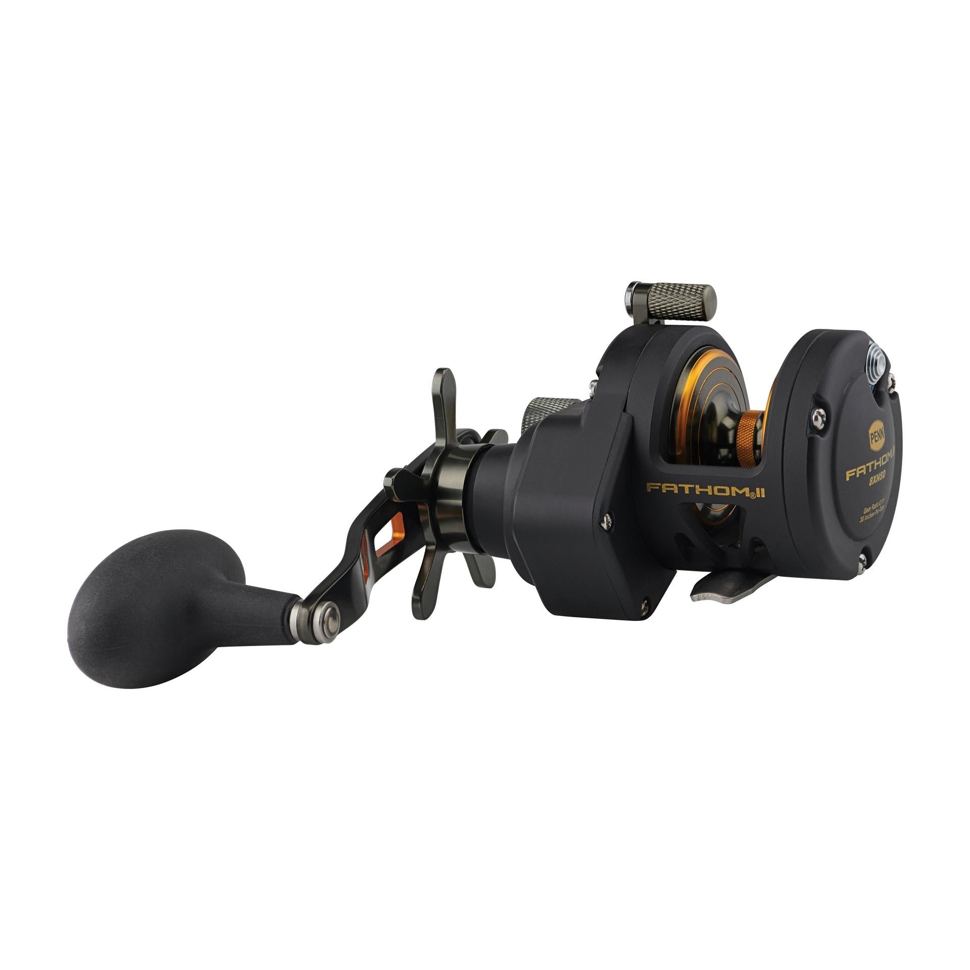 PENN Fathom™ II Star Drag Conventional Fishing Reel - Saltwater & Freshwater Fishing Gear for Offshore, Surf, and Boat Anglers