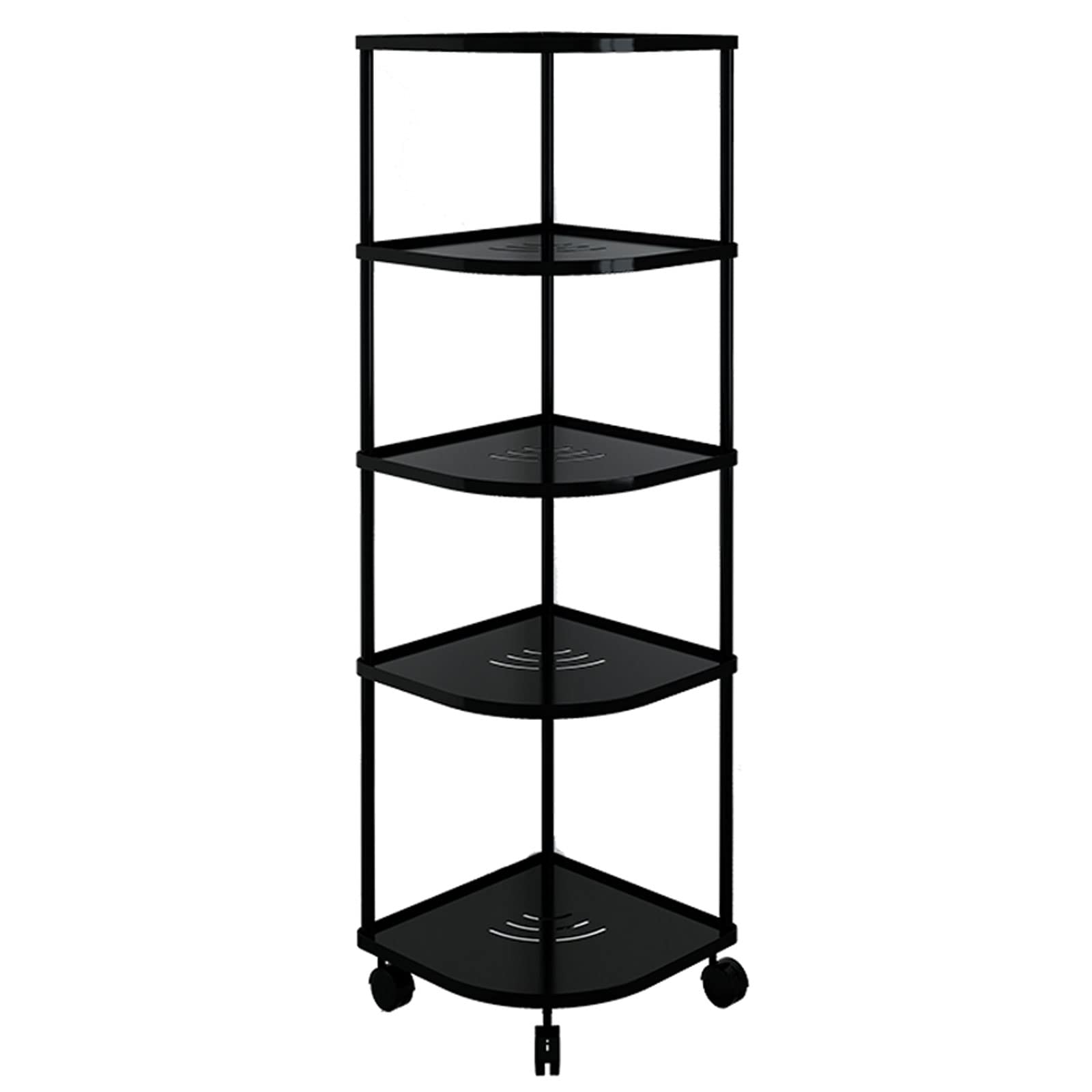 5-Tier Black Pot and Pan Organizer Rack - Heavy Duty Kitchen Storage for Pots, Pans & Cookware - Space Saving Cabinet or Countertop Solution for Organized Kitchens