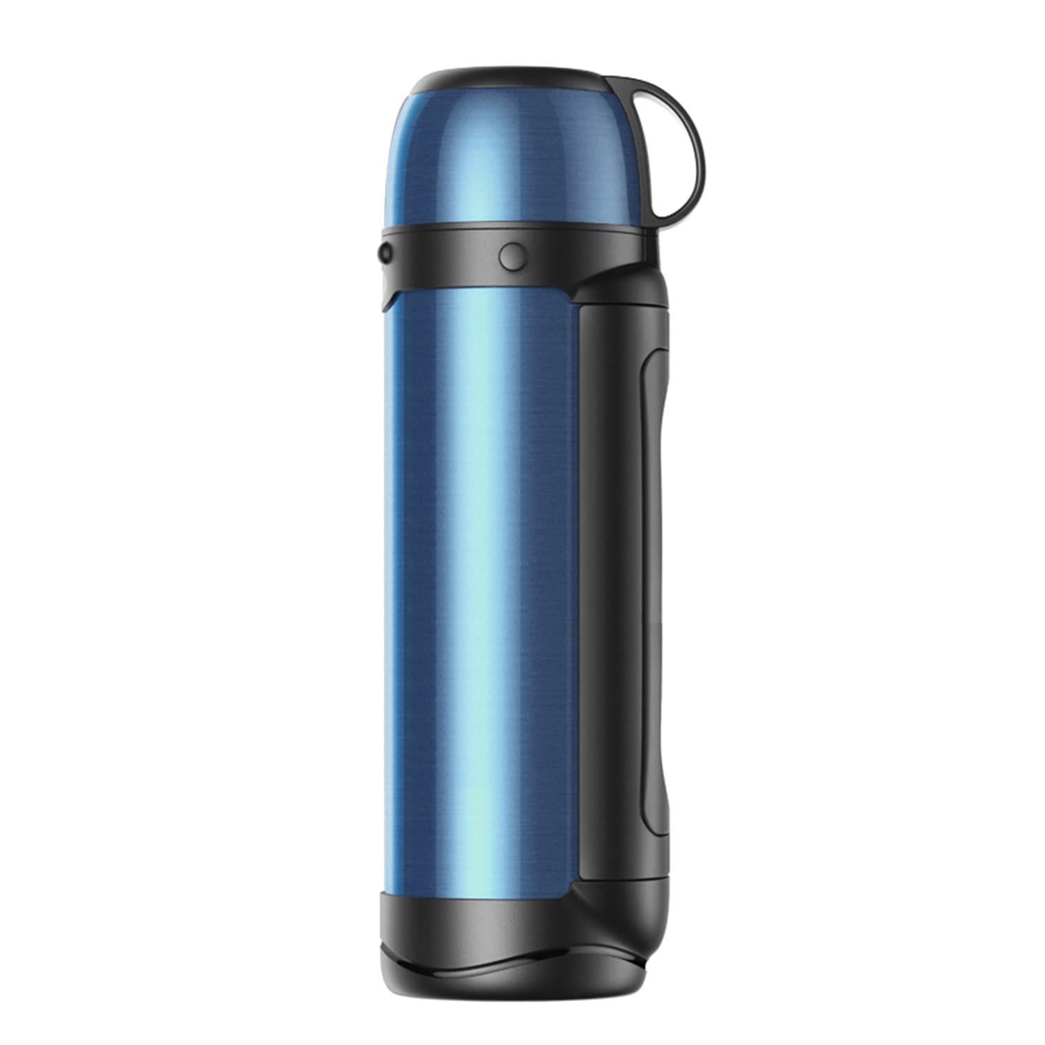 LEIDFOR 61oz Stainless Steel Vacuum Insulated Coffee Thermos with Handle & Leakproof Cup Lid - Double Wall Thermal Bottle for Hot & Cold Beverages - Perfect for Office, Travel, Camping & Outdoor Activities (Blue)