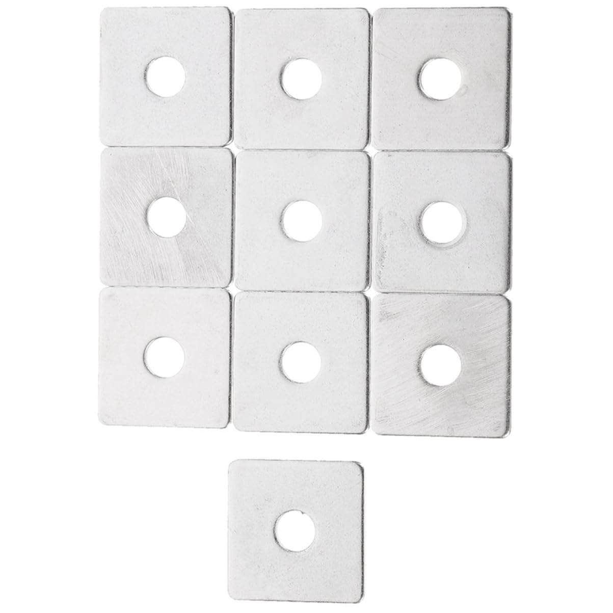 GLEAVI 40 Pcs Stainless Steel Square Washer Gasket - Heavy Duty Wall Repair Washers for Plaster & Drywall - Perfect for Home Renovation, Construction & DIY Projects
