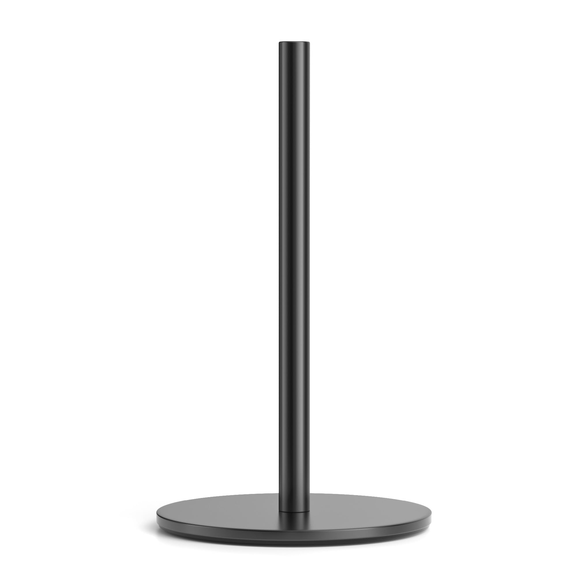 Stainless Steel Free-Standing Paper Towel Holder for Kitchen Countertop - Classic Black Kitchen Roll Organizer & Dispenser | Perfect for Home, Office, Restaurant Use