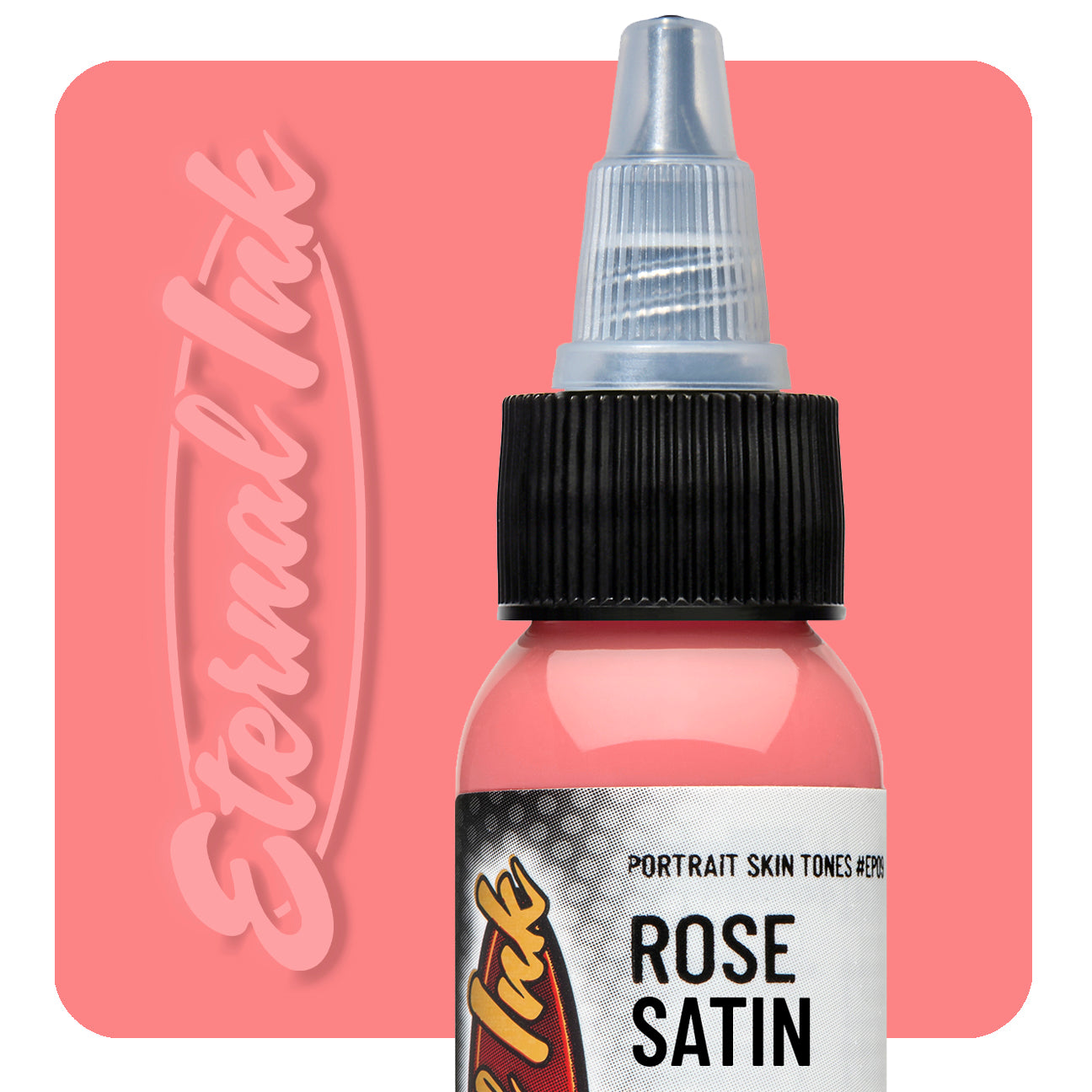 Eternal Portrait Skin Tones Rose Satin Ink for Tattoo Artists - Professional Cosmetic Tattoo Pigment for Eyebrows, Lips & Beauty Makeup - Long Lasting & Safe Formula