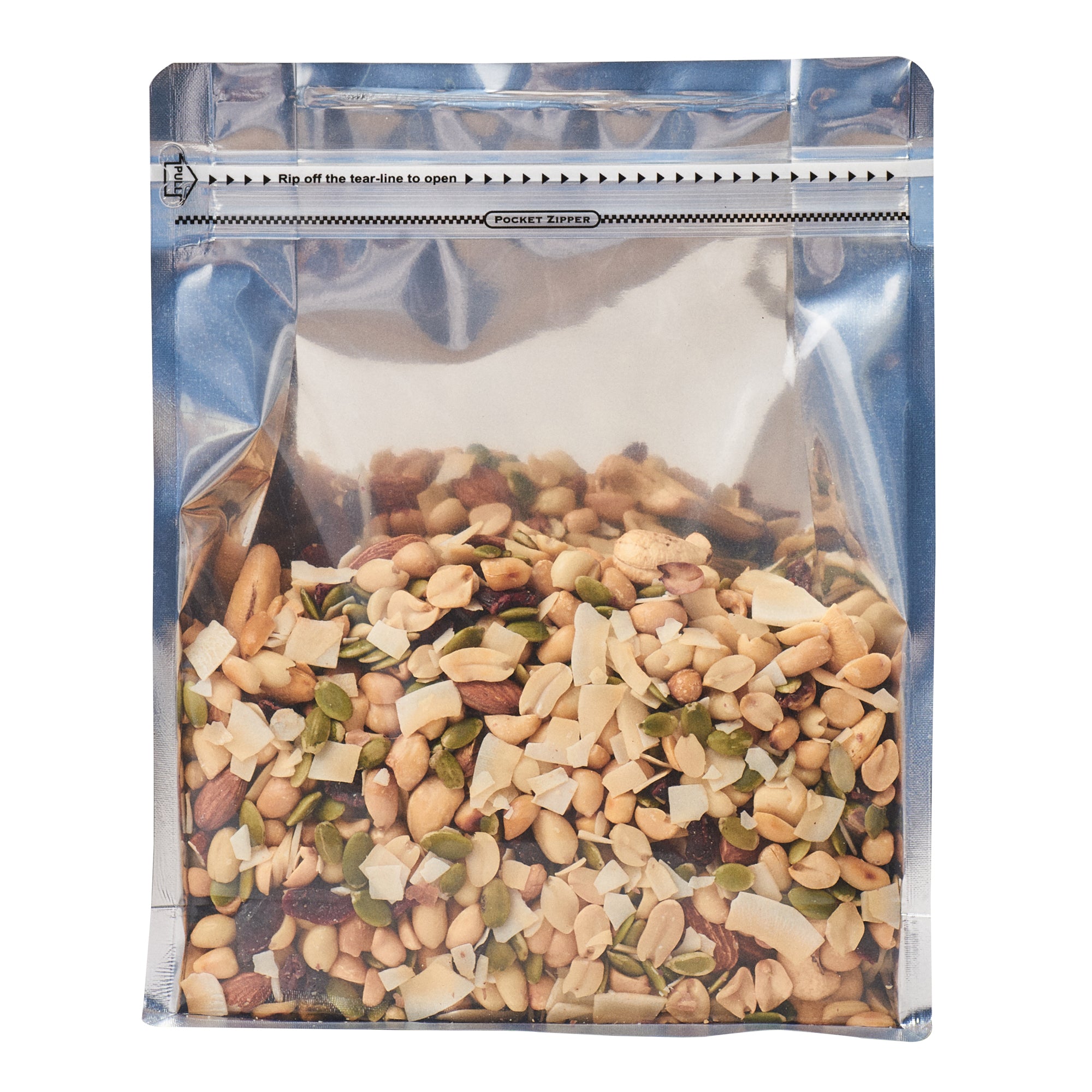 BAG TEK Black Plastic Large Snack Bags - Double Seal, Rip Lock, Heat Sealable (9.5