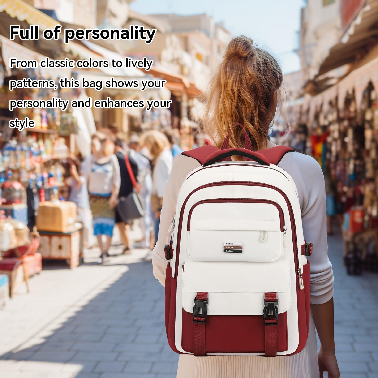 18-Inch Waterproof Travel Backpack for Women & Men - Airline Approved Lightweight Daypack for Business Work, Hiking & Casual Travel - Perfect for Commuting, Weekend Getaways & Outdoor Adventures