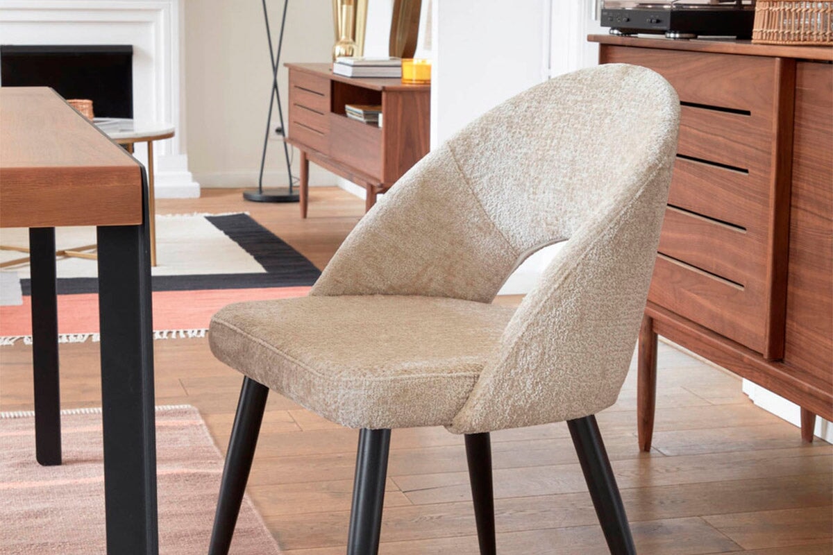Como Mauai Chair - Soft Chenille Fabric Accent Chair for Living Room, Bedroom, or Office - Comfortable Modern Lounge Seating for Relaxing and Reading