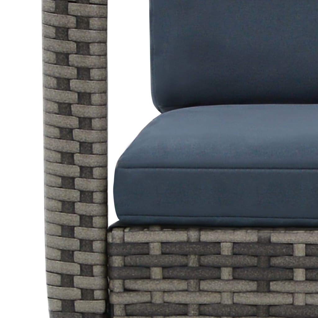 Premium Outdoor Rocking Chair with Cushion - Patio, Garden & Lawn Poly Rattan Club Rocker in Anthracite - Perfect for Relaxing on Porch, Deck or Backyard