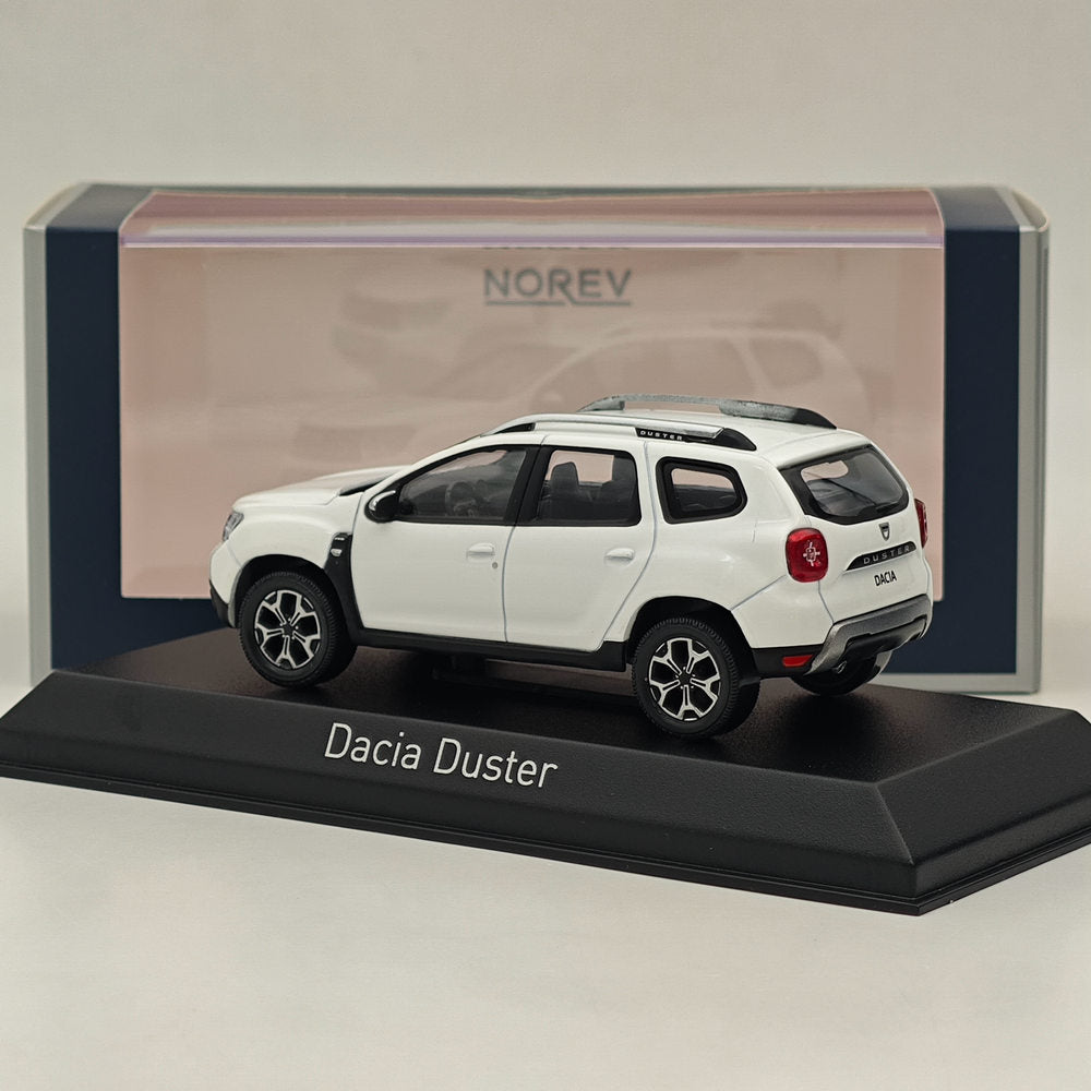 1/43 Scale Norev Dacia Duster 2020 Glacier White Diecast Model Car - Limited Edition Collectible for Display & Gift Giving - Perfect for Car Enthusiasts, Model Collectors, and Home/Office Decoration