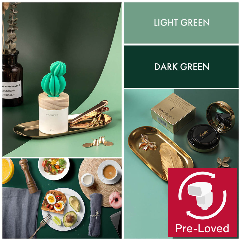 Premium Dual-Sided Coated Colored Paper - Light Green/Dark Green for Scrapbooking, Card Making & DIY Crafts | Heavyweight & Durable Art Paper